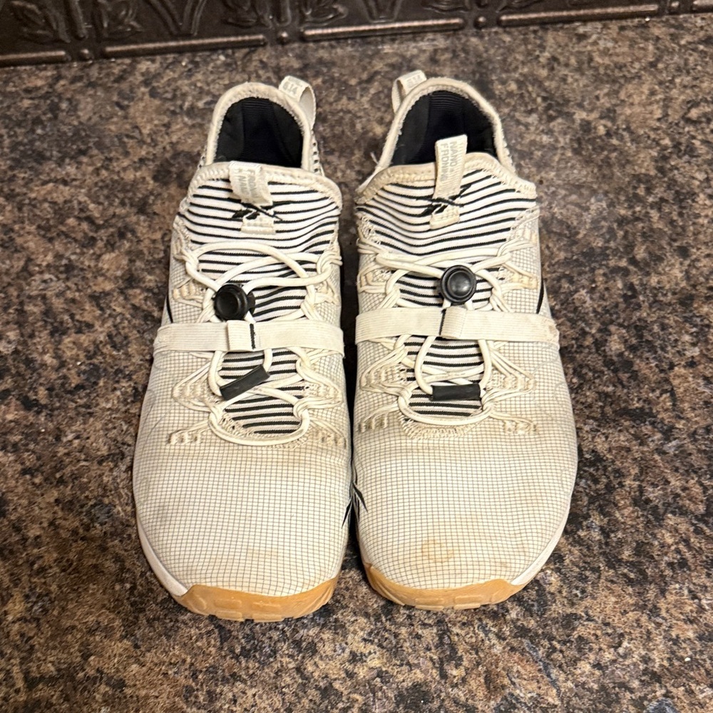Reebok Athletic Shoes in Cream and Black